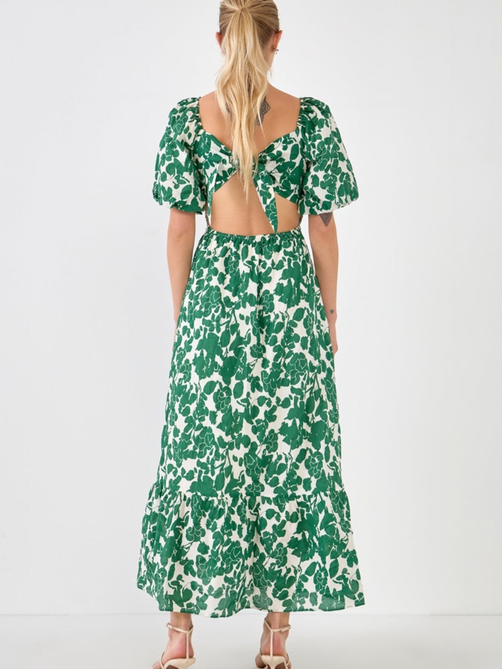 Free The Roses floral puff sleeve dresses - Size Small - Picture 3 of 8